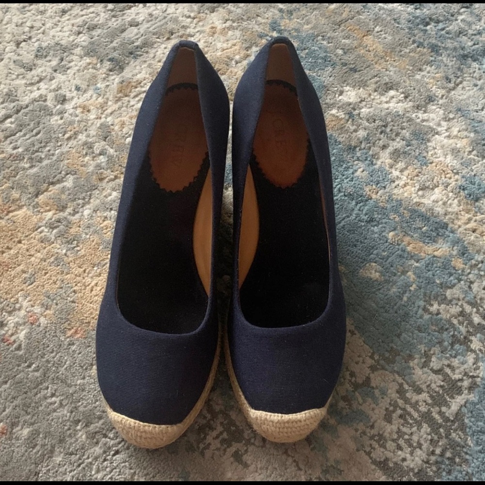 J. Crew Seville, Navy, Espadrilles, Size 9
